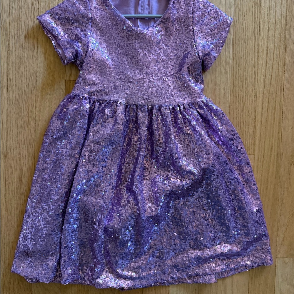 Purple Sequin Dress